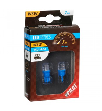 Lámpara W5W led azul W2 1X9 5D 2