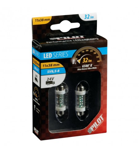 Lámpara led siluro blanco SV8 - 5 - 8