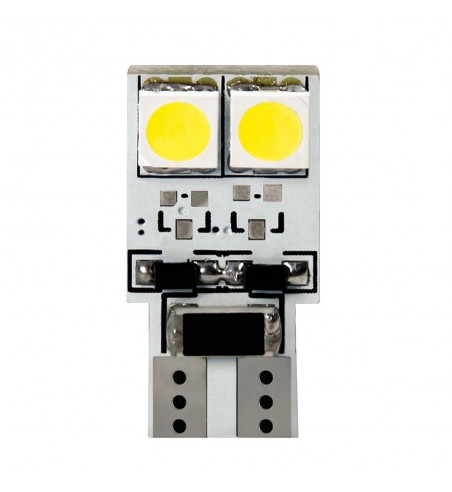 LAMPARA T10 HYPER LED BLANCO 24V 4SMD 3 CHIP W2,1X9,5D (BLISTER 2 UNIDADES)