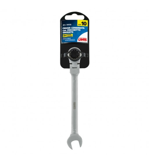 Llave combinada con trinquete articulado 10 mm