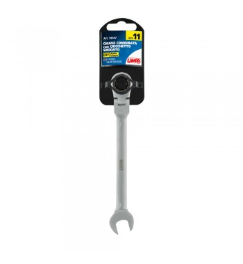 Llave combinada con trinquete articulado 11 mm 2