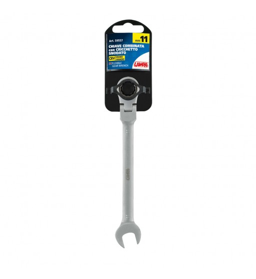 Llave combinada con trinquete articulado 11 mm