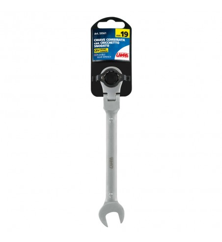 Llave combinada con trinquete articulado 19 mm