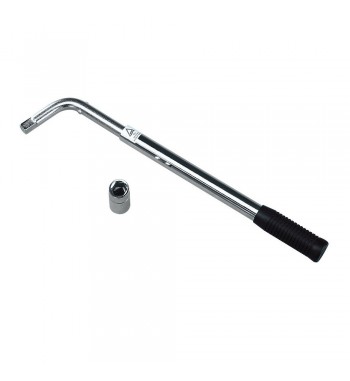 Llave de rueda acodada y extensible homologada
