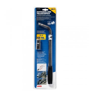 Llave de rueda acodada y extensible homologada 2