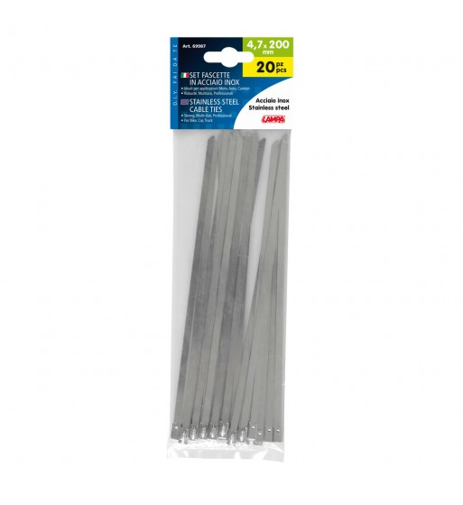 Brida acero inoxidable 4,7x200 mm
