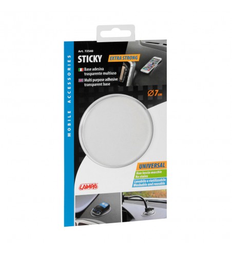 Base adhesiva transparente multiusos