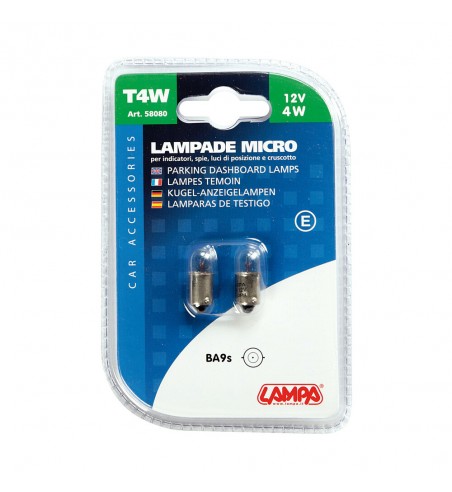 Lámpara TW4 4W BA9S con casquillo
