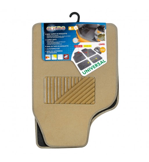 Alfombras Cosmo universal moqueta y PVC beige