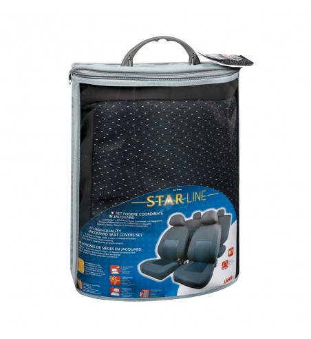 Funda asiento Start Line en poliéster negro