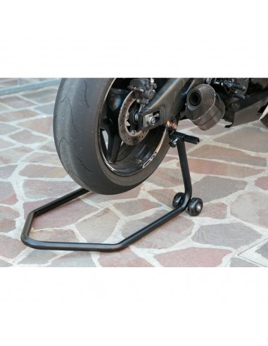 CABALLETE TRASERO PARA MOTOCICLETAS CON TRINQUETES