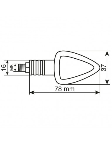 INTERMITENTE CARBONO MODELO FOCAL 12V 21W...