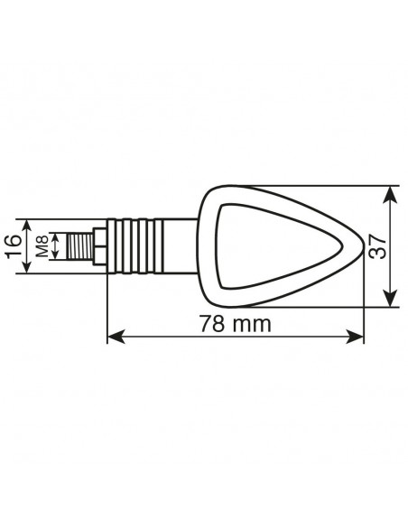 INTERMITENTE CARBONO MODELO FOCAL 12V 21W HOMOLOGACION E