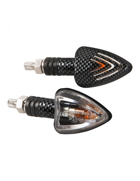 INTERMITENTE CARBONO MODELO FOCAL 12V 21W HOMOLOGACION E