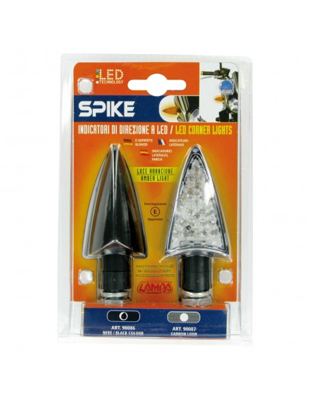 INTERMITENTE LED NEGRO MODELO SPIKE 12V HOMOLOGACION E