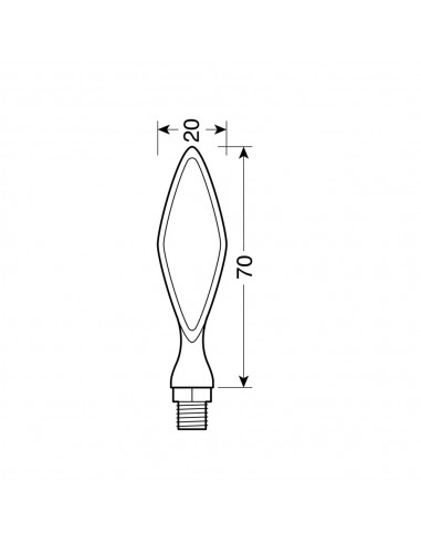 INTERMITENTE LED CROMO MODELO STORM 12V...