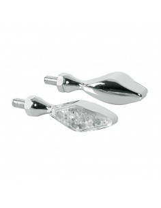 INTERMITENTE LED CROMO MODELO STORM 12V HOMOLOGACION E