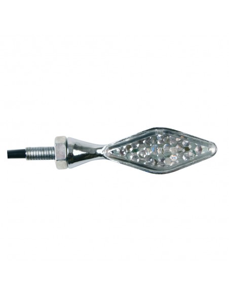 INTERMITENTE LED CROMO MODELO STORM 12V HOMOLOGACION E