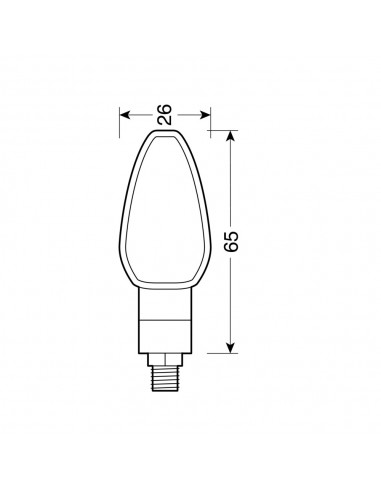 INTERMITENTE LED NEGRO MODELO TUAREG 12V...