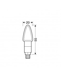 INTERMITENTE LED NEGRO MODELO ATOM 12V HOMOLOGACION E 2