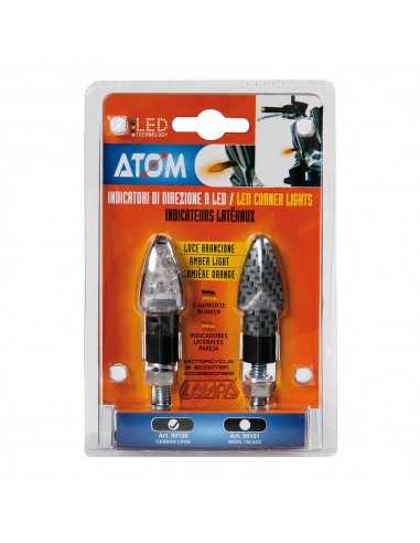 INTERMITENTE LED NEGRO MODELO ATOM 12V...