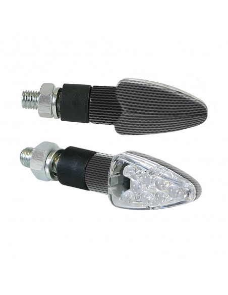 INTERMITENTE LED NEGRO MODELO ATOM 12V HOMOLOGACION E