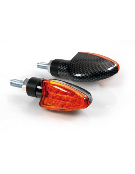 INTERMITENTE LED CARBON MODELO ARROW12V HOMOLOGACION E