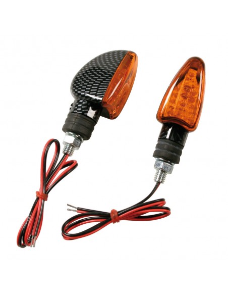 INTERMITENTE LED CARBON MODELO ARROW12V HOMOLOGACION E