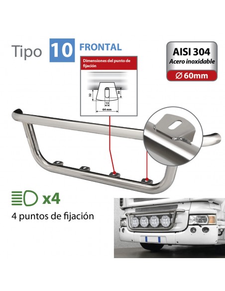 BARRA DE FARO FRONTAL TIPO 10 MAN TGA (03/99 A 05/10)