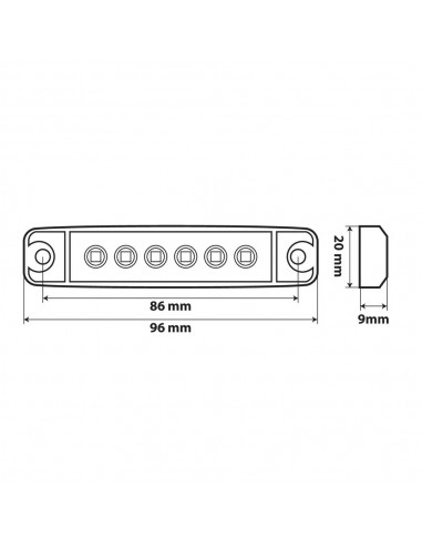 LUZ LED CON 12/24 V VERDE