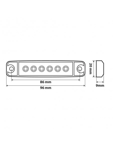 LUZ LED CON 12/24 V VERDE