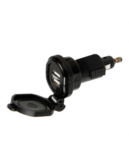 CARGADOR DE BATERIA  Din 2 USB 12/32V 2700mA (CARGA RAPIDA)