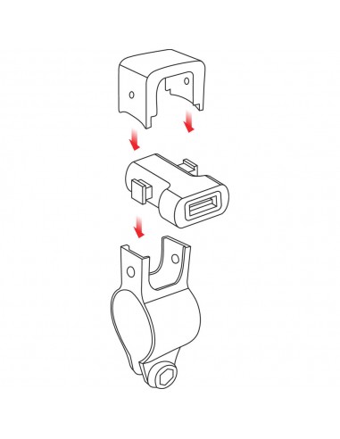 CARGADOR USB 12/24V 3000mA CON FIJACION EN...