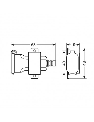 CARGADOR USB 12/24V CON FIJACION CON TORNILLO Y...