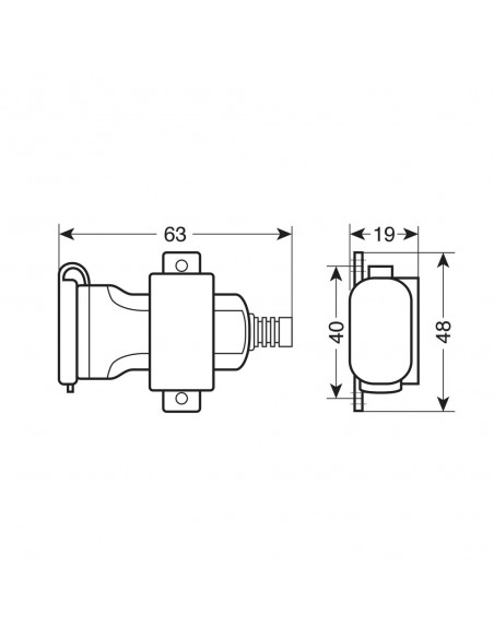 CARGADOR USB 12/24V CON FIJACION CON TORNILLO Y CONECTORES