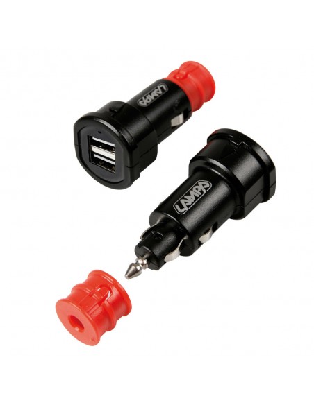 CARGADOR DE BATERIA UNIVERSAL 2 USB 12/32V 2700mA (CARGA RAPIDA)