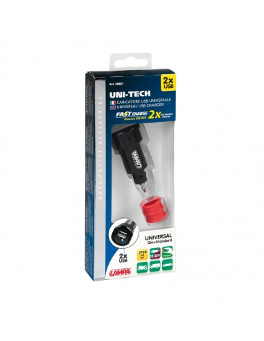 CARGADOR DE BATERIA UNIVERSAL 2 USB 12/32V...
