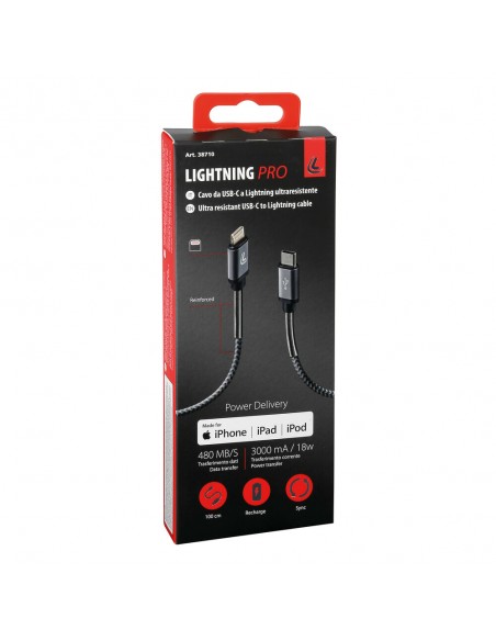 CABLE USB TIPO C+ LIGHTNING 100CM