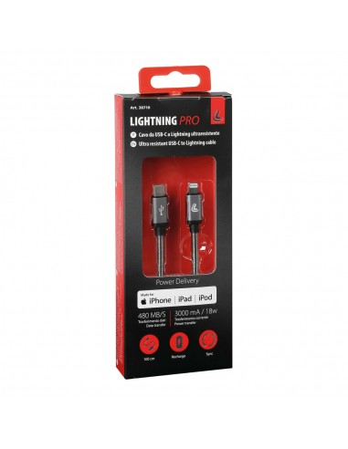 CABLE USB TIPO C+ LIGHTNING 100CM