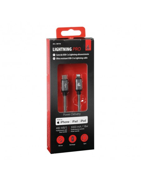 CABLE USB TIPO C+ LIGHTNING 100CM