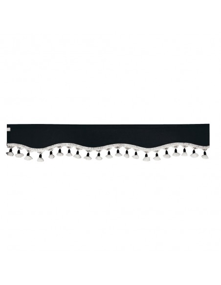 CORTINAS DE MICROFIBRA NEGRO (2 UNIDADES)